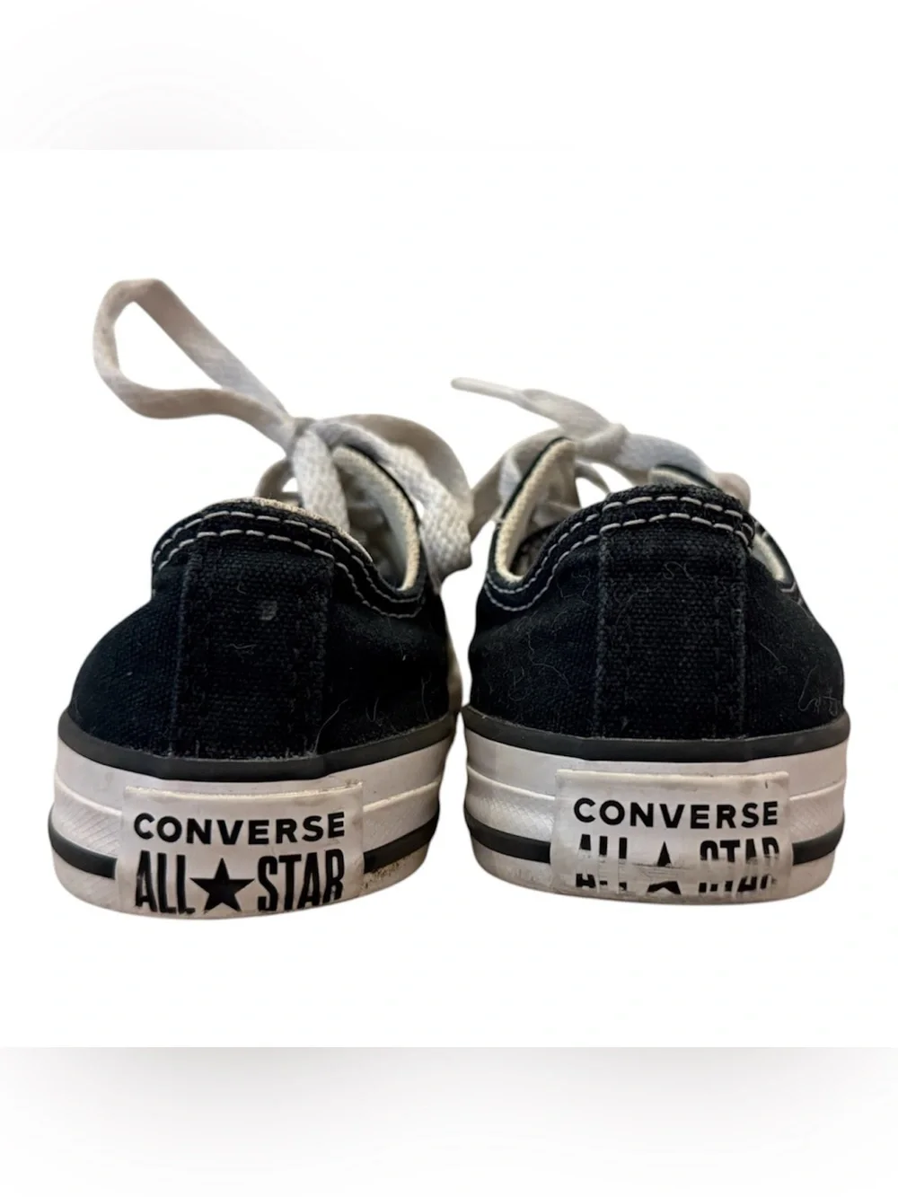 Converse Black Low-Top Kids Sneakers, size 13